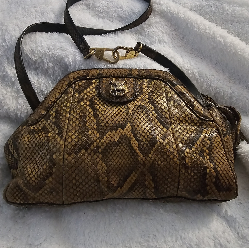 Gucci Re(Belle) Small Shoulder Python Bag - image 3